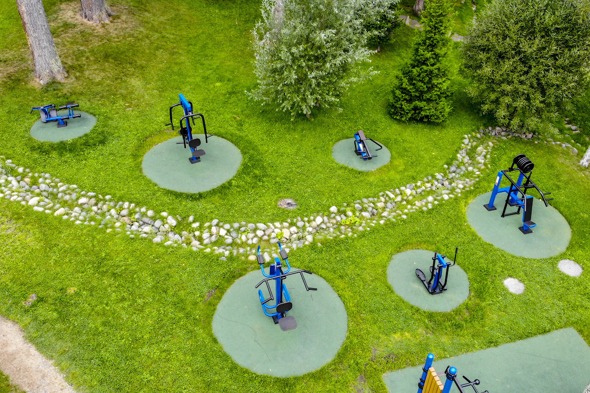 Спортивная площадка в природно-оздоровительном комплексе Cosmos Collection Altay Resort 