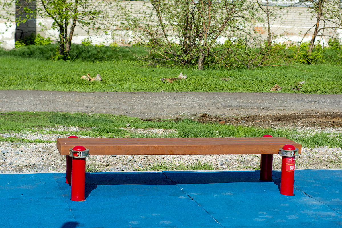 Спортивная площадка с тренажёрами в селе Кочки по программе "Спорт - норма жизни"
